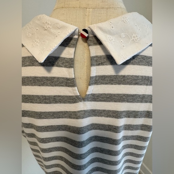Tommy Hilfiger Gray and White Striped Polo
(Listing #45) - Picture 6 of 11